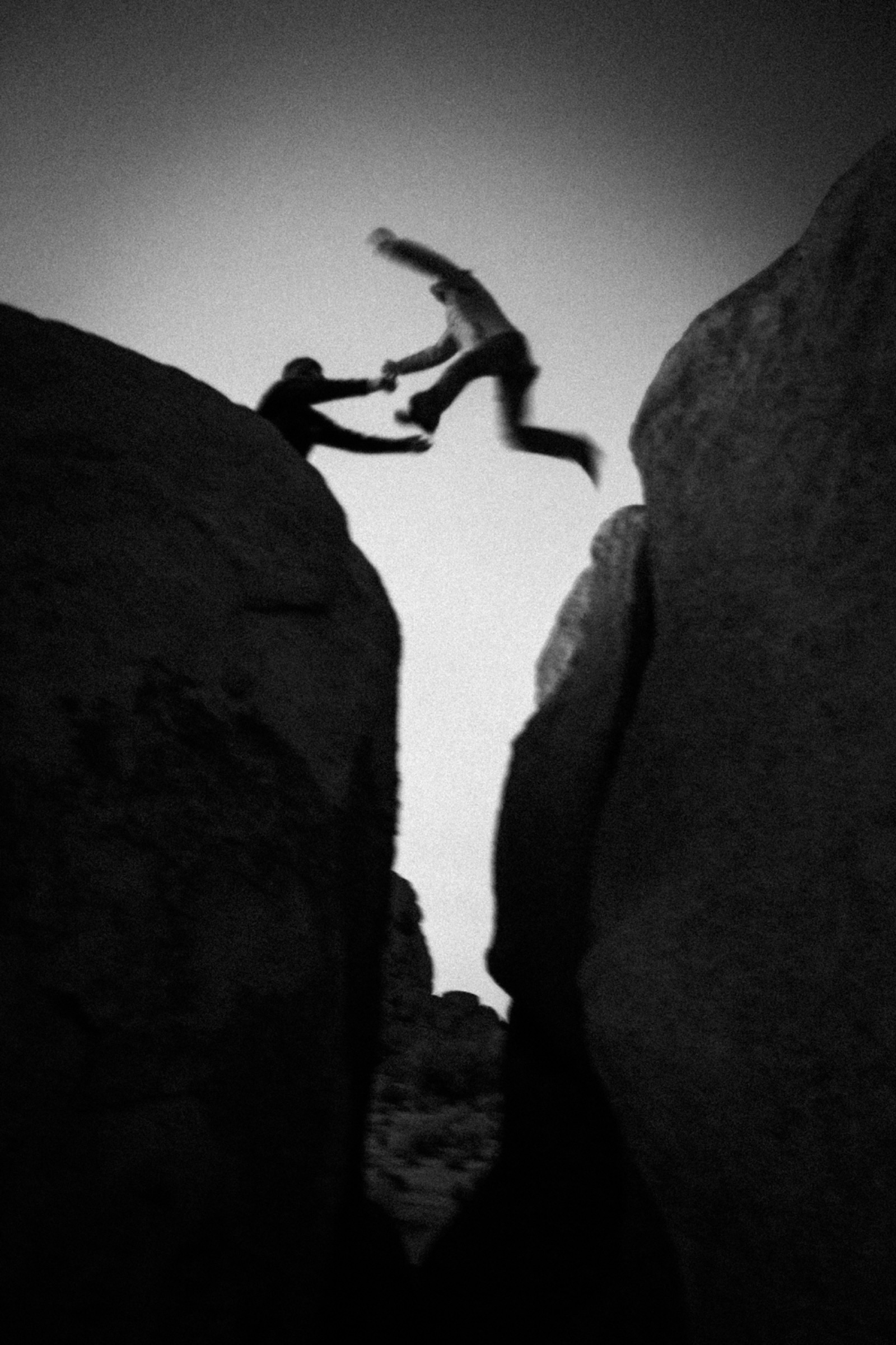 Jumping across a gap